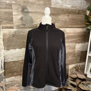 North End black full zip performance jacket - M